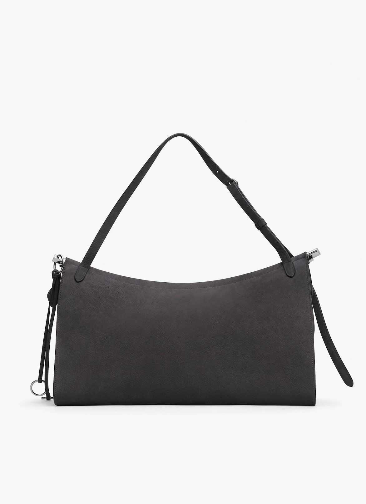 LE CLICK EAST WEST LARGE BAG IN NUBUCK ALAÏA ANTHRACITE LE CLICK EAST WEST LARGE BAG IN NUBUCK